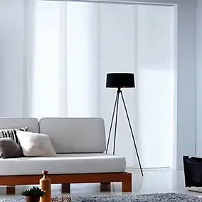Panneau japonais blanc transparent l.45 x H.260 cm Madeco