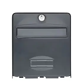 Boîte aux lettres demi-profondeur 1 porte Balthazar Anthracite Burg-Wachter