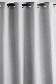 Rideau isolant thermique à oeillets, doublure polaire, gris L.240 x l.140cm, Chambray