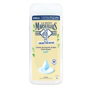 LE PETIT MARSEILLAIS Crème de douche et bain au lait 650ml