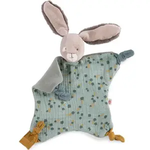 Doudou plat lapin sauge Trois petits lapins