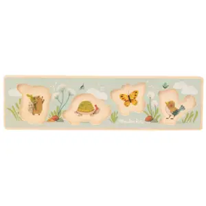 Puzzle encastrable 4 animaux Trois petits lapins