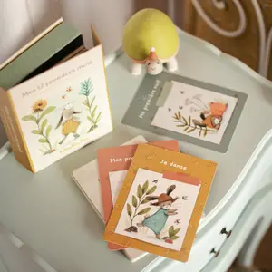 Cartes étapes Mes 12 premiers mois Trois petits lapins (30 cartes)