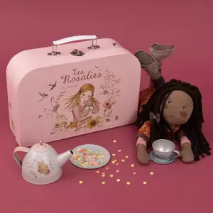 Valise dînette service à thé Les Rosalies