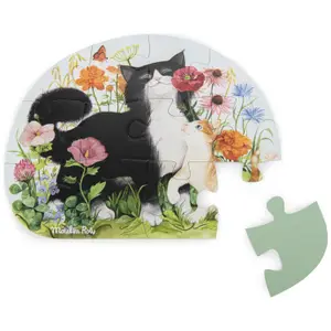 4 mini puzzles des animaux (4x12 pièces) Le Jardinier Le Jardin du Moulin