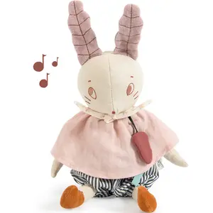 Peluche musicale Lapin Après la pluie (36 cm)
