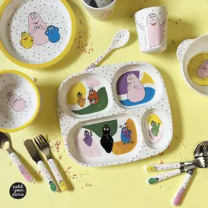 Assiette à compartiments Barbapapa