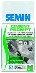 Ciment prompt pour travaux courants - sac de 5 kg
