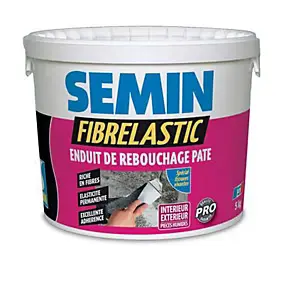 Enduit de rebouchage Fibrelastic seau 5 kg