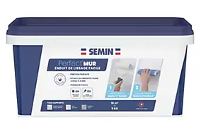 Enduit de lissage facile Perfect'Mur 5 kg Semin
