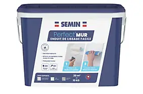 Enduit de lissage facile Perfect'Mur 10 kg Semin