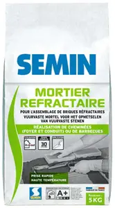Mortier réfractaire haute température - sac de 5 kg