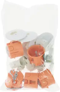 Lot de 5 kits de point de centre DCL, une douille de type E27 et une fiche, Prof. 50 mm par point