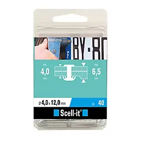Rivet aveugle ø4 x 12 mm Scell it, 40 pièces