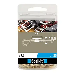 Rivet tubulaire 3SL9 spécial maroquinerie, 25 pièces