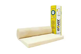 Laine de verre Plafonds ISOVER ép.100 mm - Rouleau kraft 8 x 1,2 m R. 2,5 m².K/W