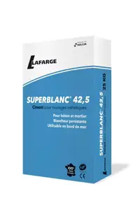 Ciment blanc 42,5 N - sac de 25 kg