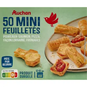 MINI FEUILLETÉS SURGELÉS AUCHAN