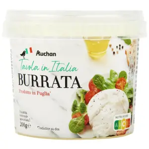 BURRATA AUCHAN TAVOLA IN ITALIA