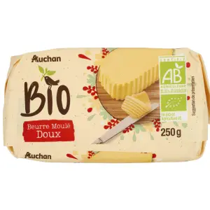 BEURRE MOULÉ DOUX AUCHAN BIO