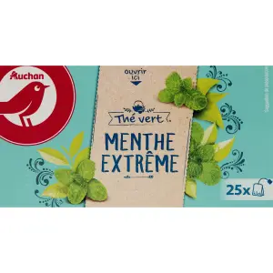THÉ VERT MENTHE EXTRÊME AUCHAN
