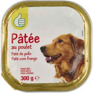 POUCE Pâtée au poulet en barquette pour chien 300g