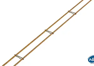 Chaînage épingle pour liaison entre les différents éléments d’un bâtiment L. 3 m, section 3 x 10 cm