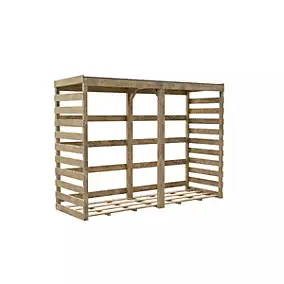 Abri bûches en bois Cerland Colombus l.238 x P.82 xH.174 cm
