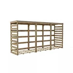 Abri bûches en bois Cerland Colombus l.356 x P.82 xH.174 cm