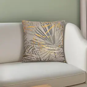 Coussin foil print doré JBY Creation L.50 x H.30 cm