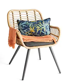 Plaid Firoza coton terracotta L.160 x l.120 cm