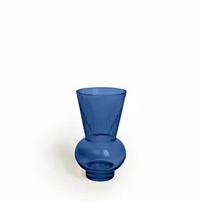 Vase verre Thelma coloris bleu Ø12 x H.20,5cm JBY creation