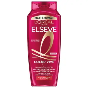 ELSEVE Color Vive Shampoing soin protection couleur cheveux colorés ou méchés 500ml