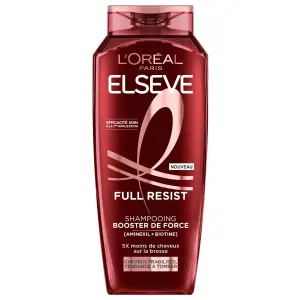 ELSEVE Full Resist Shampoing booster de force aminexil+biotine cheveux fragilisés , tendance à tomber 250ml
