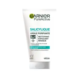 GARNIER PureActive nettoyant exfoliant masque peaux grasses à problèmes 150ml