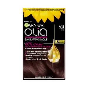 GARNIER Olia Coloration permanente sans ammoniaque 4.15 marron glacé 3 produits 1 kit