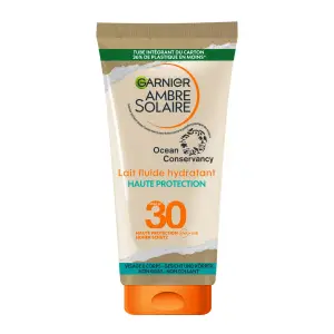 GARNIER Ambre solaire lait fluide hydratant haute protection SPF30 visage et corps 175ml