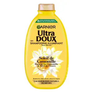 GARNIER ULTRA DOUX Shampoing illuminant camomille cheveux blonds 600ml