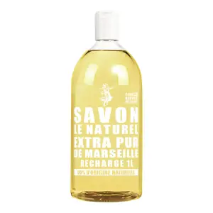 SAVON LE NATUREL Recharge savon liquide mains extra pur de Marseille 1l