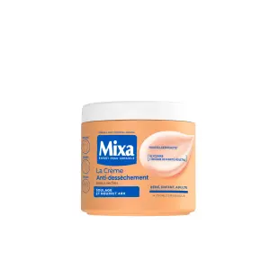 MIXA La crème anti-dessèchement glycérine et beurre de karité bébé enfant adulte peaux sèches 400ml