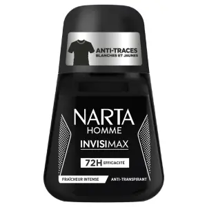 NARTA Homme Invisimax Déodorant 72H fraicheur intense 50ml