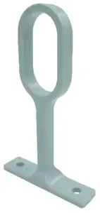 Support penderie fixe oval 30x15mm blc