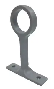 Support penderie fixe rond 18mm gris