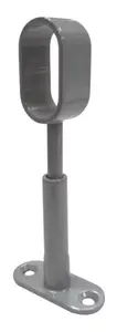 Sup penderie reglable oval 30x15mm gris