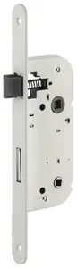 Serrure réversible à condamnation à encastrer pour porte intérieure axe 40 mm époxy / acier