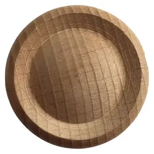 Bouton rond en bois de hêtre Ø 30 mm