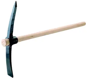 Pioche terrassier 2 kg avec manche en bois