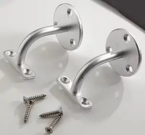 Support de rampe en aluminium gris