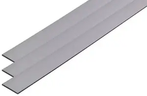 Lot de 3 moulures adhésives pour portes de placard L. 569 mm - gris