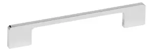 Poignée de couleur chrome brillant l. 200 mm P. 8 mm H. 32 mm